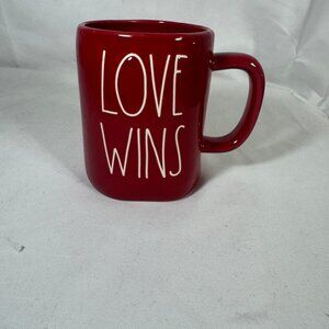 Rae Dunn "LOVE WINS" ceramic mug